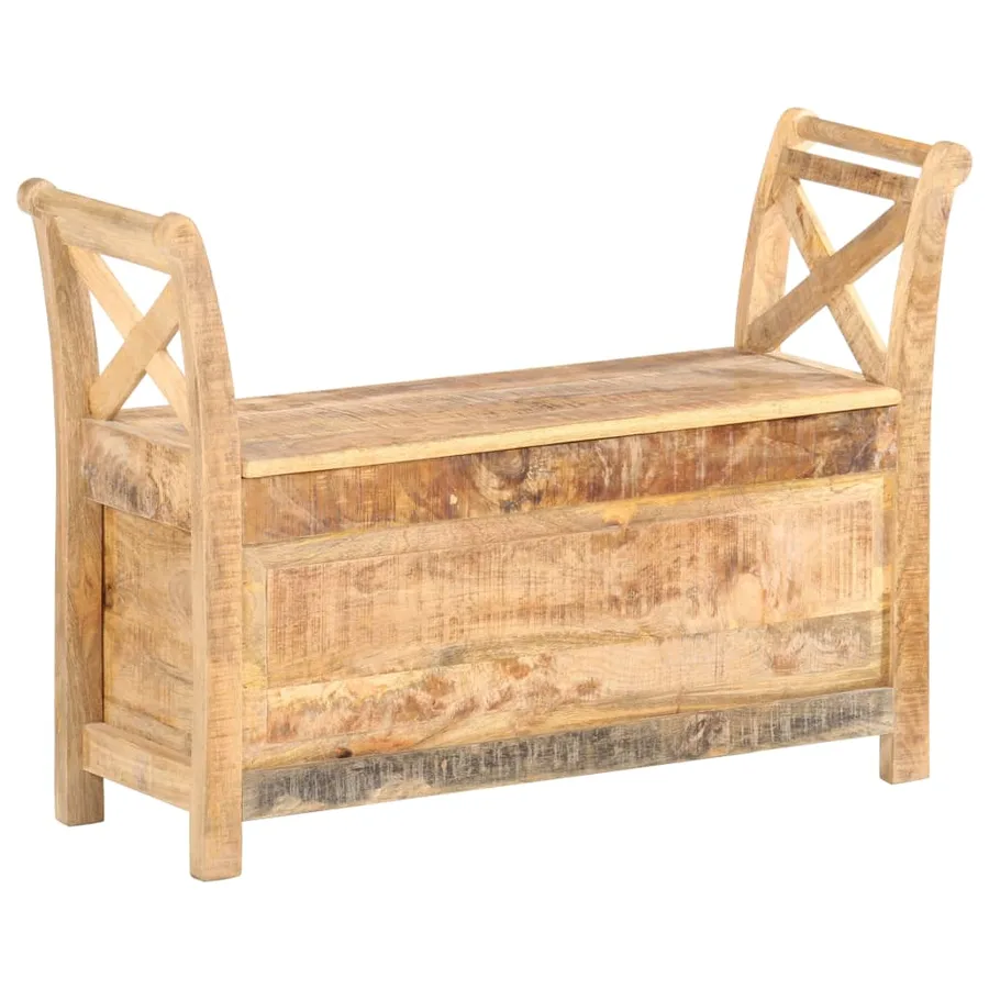 Banc d'entrée 103x33x72 cm Bois de manguier solide - 9