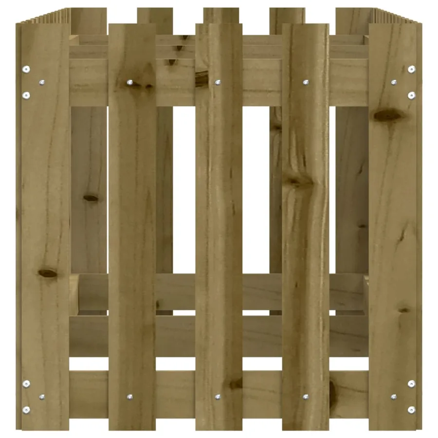 Lit surélevé de jardin design de clôture bois de pin imprégné - 6