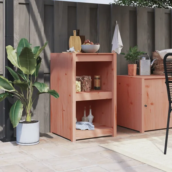Armoire de cuisine d'extérieur MEPPEL 55x55x92 cm bois massif douglas