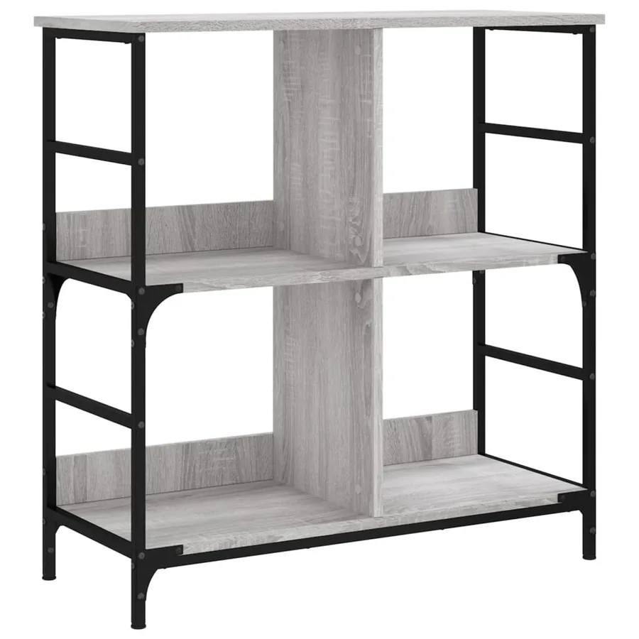Bibliothèque sonoma gris 78,5x33x82 cm bois d'ingénierie - 2