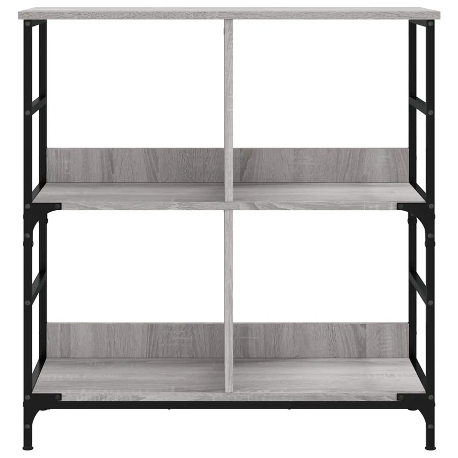 Bibliothèque sonoma gris 78,5x33x82 cm bois d'ingénierie - 4