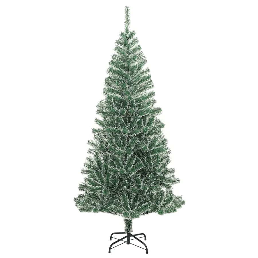 Sapin de Noël artificiel avec neige floquée vert 210 cm - 2
