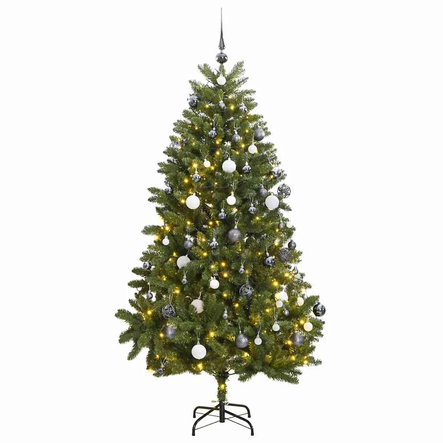 Sapin de Noël artificiel articulé 300 LED et boules 300 cm