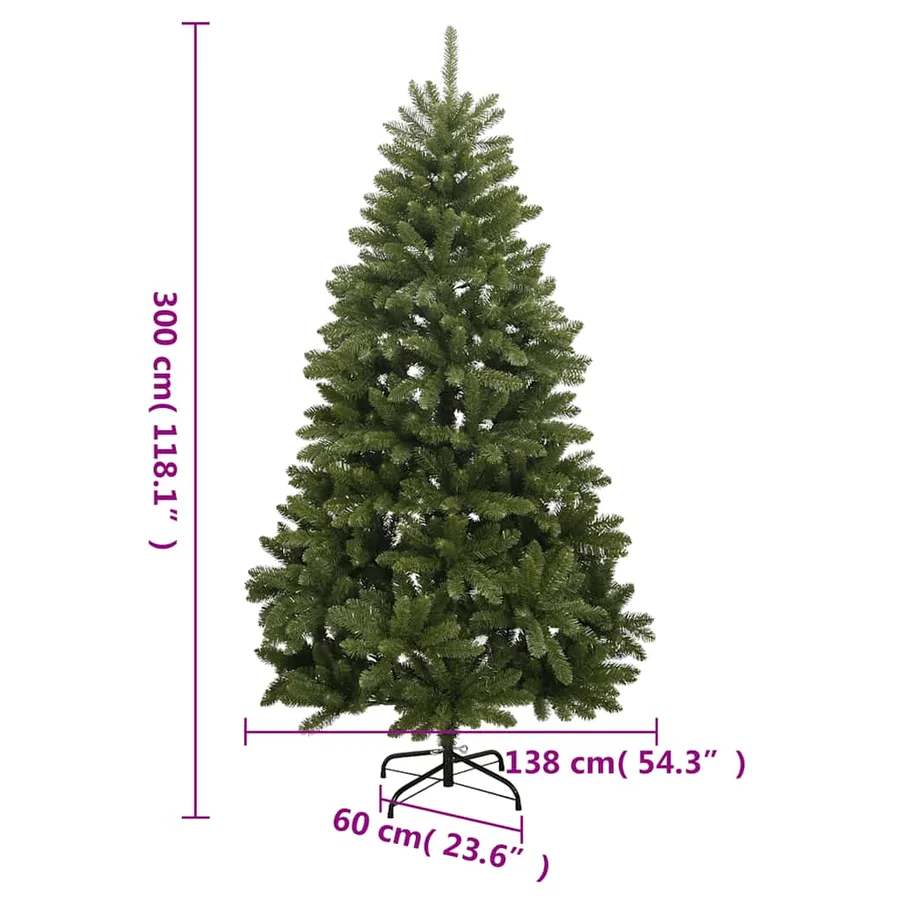 Sapin de Noël artificiel articulé 300 LED et boules 300 cm - 16