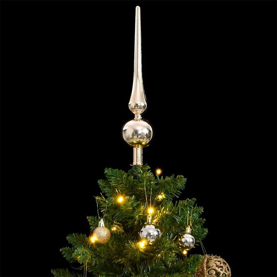 Sapin de Noël artificiel articulé 150 LED et boules 120 cm - 2