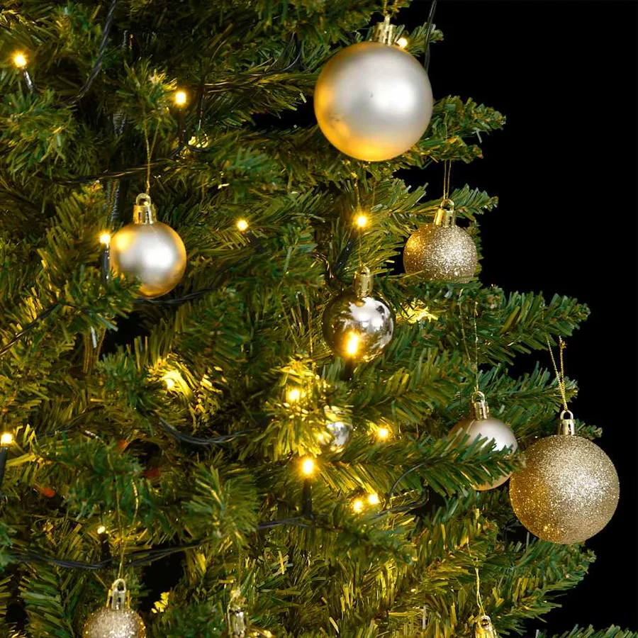 Sapin de Noël artificiel articulé 150 LED et boules 120 cm - 3