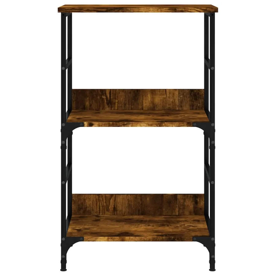 Bibliothèque chêne fumé 50x33x82 cm bois d'ingénierie - 4