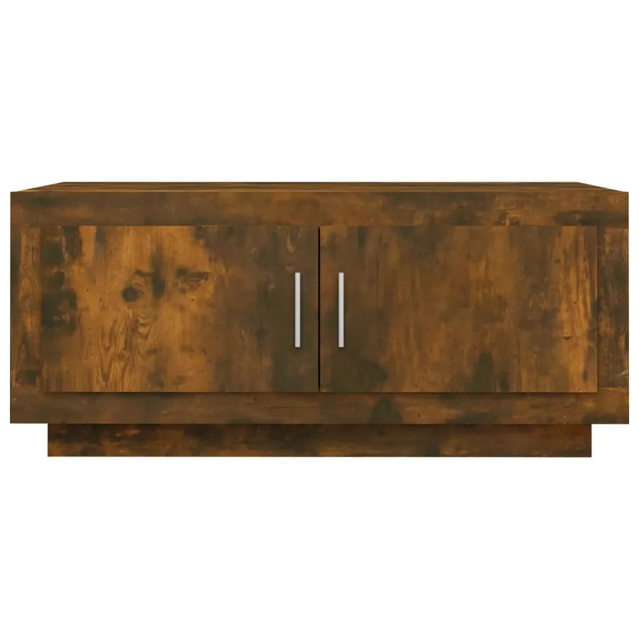 Table basse Chêne fumé 102x50x45 cm Bois d'ingénierie - 5
