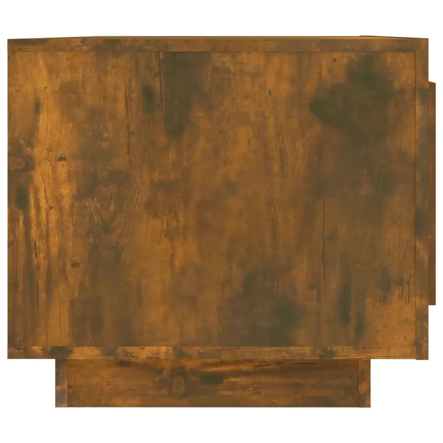 Table basse Chêne fumé 102x50x45 cm Bois d'ingénierie - 7
