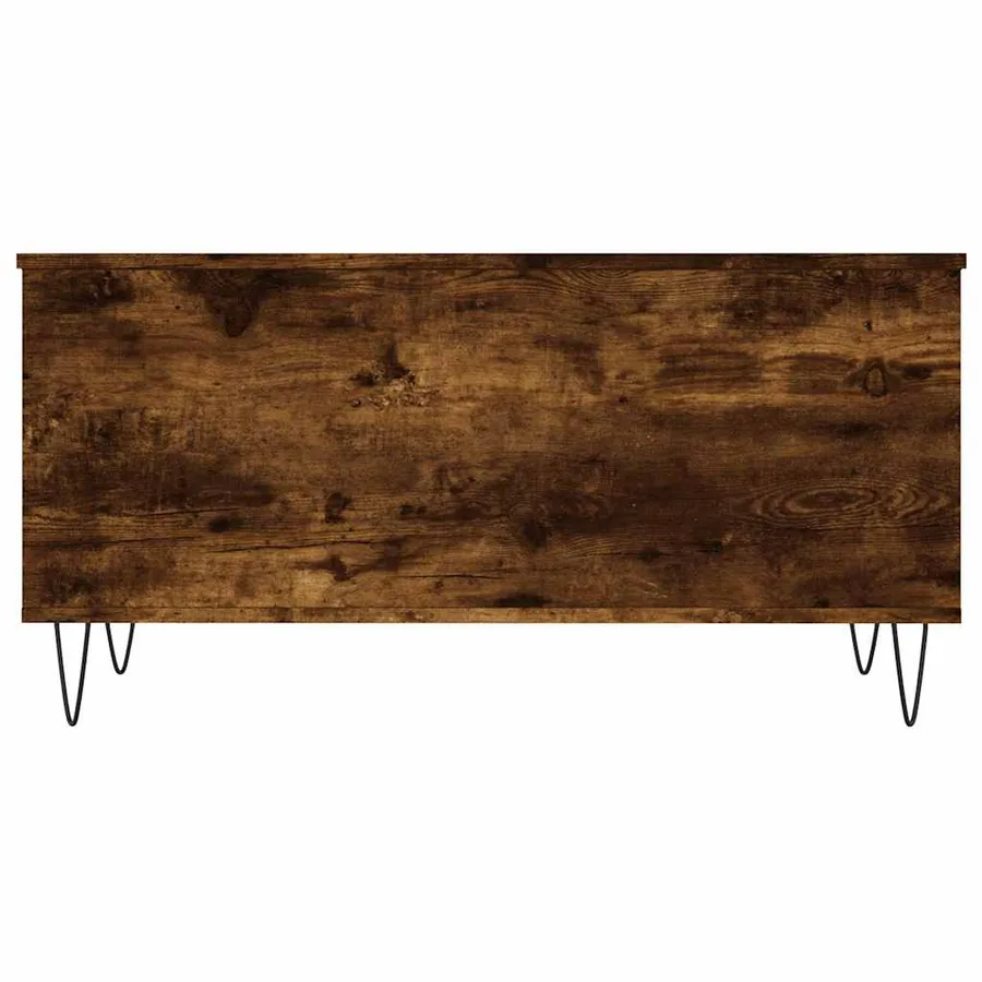Table basse Chêne fumé 90x44,5x45 cm Bois d'ingénierie - 6