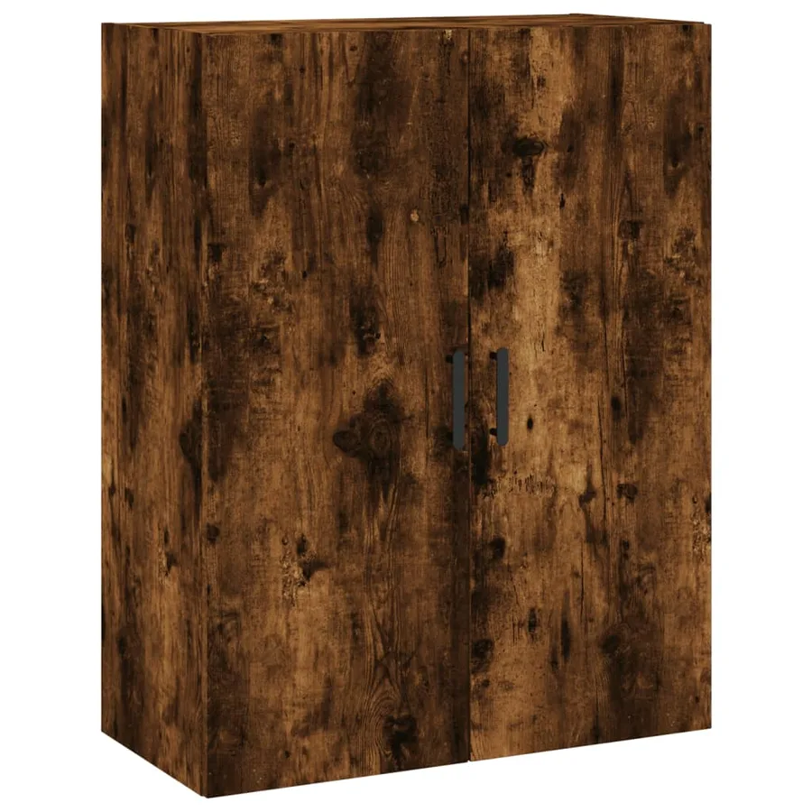 Buffet haut Chêne fumé 69,5x34x180 cm Bois d'ingénierie - 5