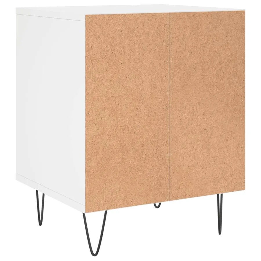 Tables de chevet 2 pcs blanc 40x35x50 cm bois d’ingénierie - 7