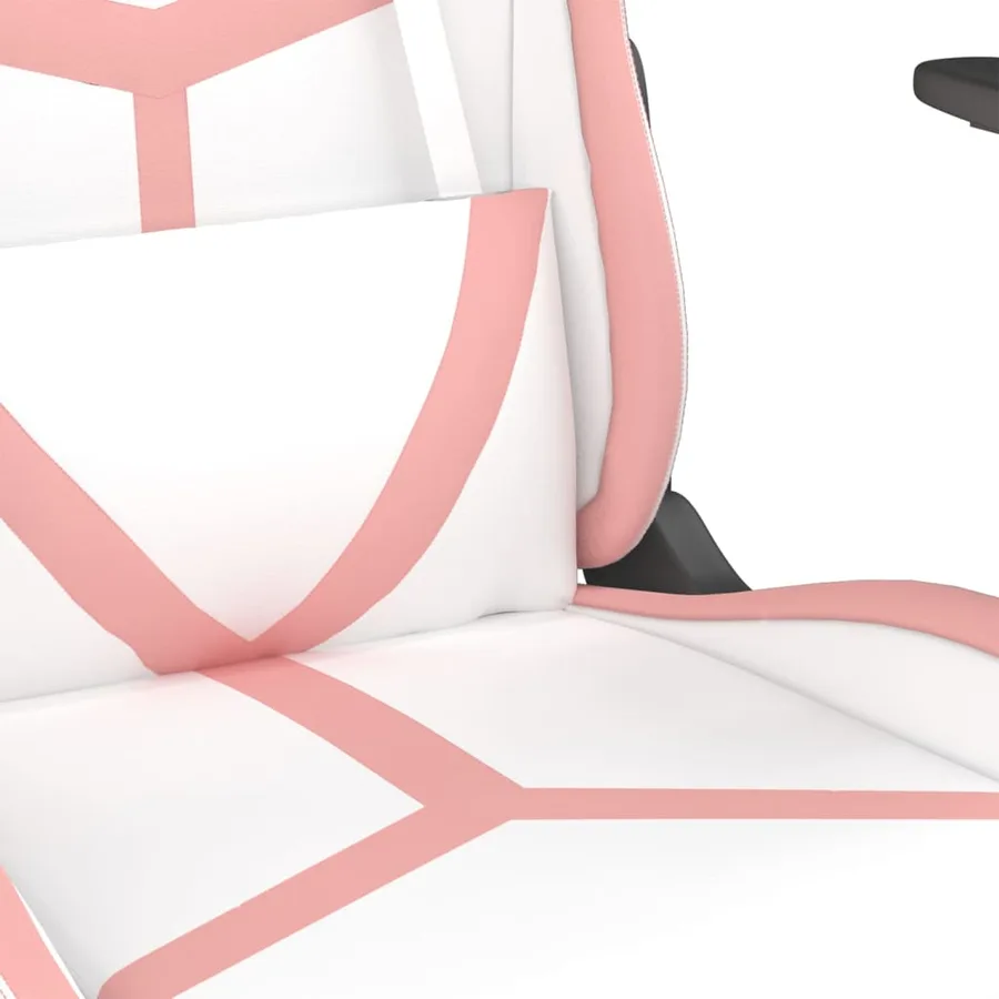 Chaise de jeu Blanc et rose Similicuir - 8