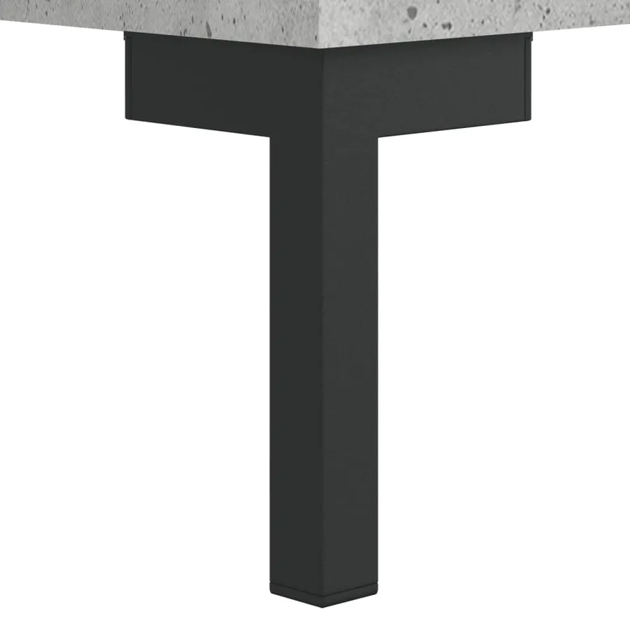 Tables de chevet 2pcs gris béton 40x35x47,5cm bois d’ingénierie - 11