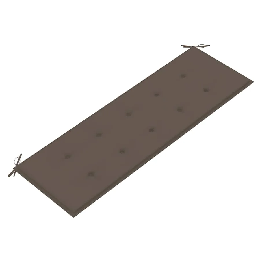 Banc de jardin 3 places avec coussin 150 cm Bois d'eucalyptus - 8