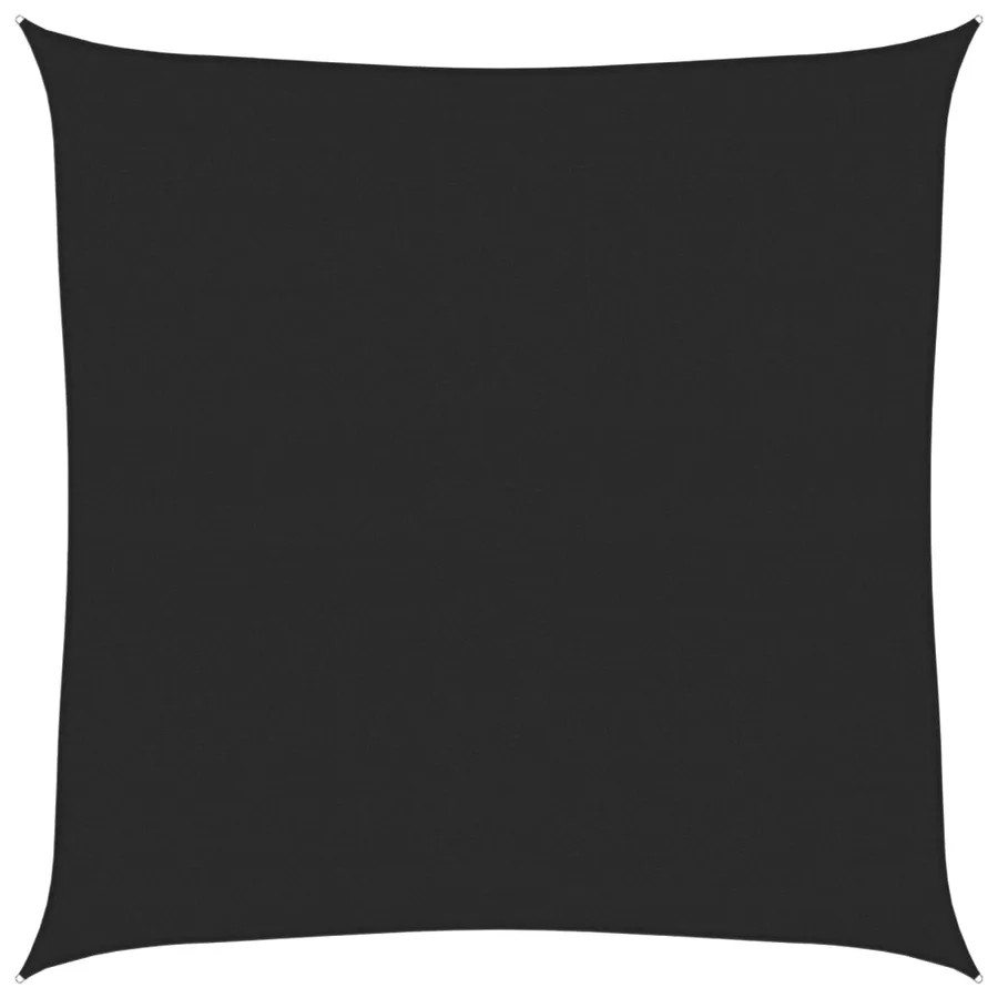 Voile d'ombrage 160 g/m² Noir 4x4 m PEHD - 2