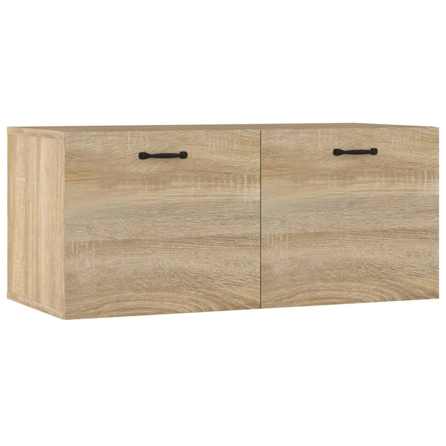 Armoire murale chêne sonoma 80x36,5x35 cm bois d'ingénierie - 2