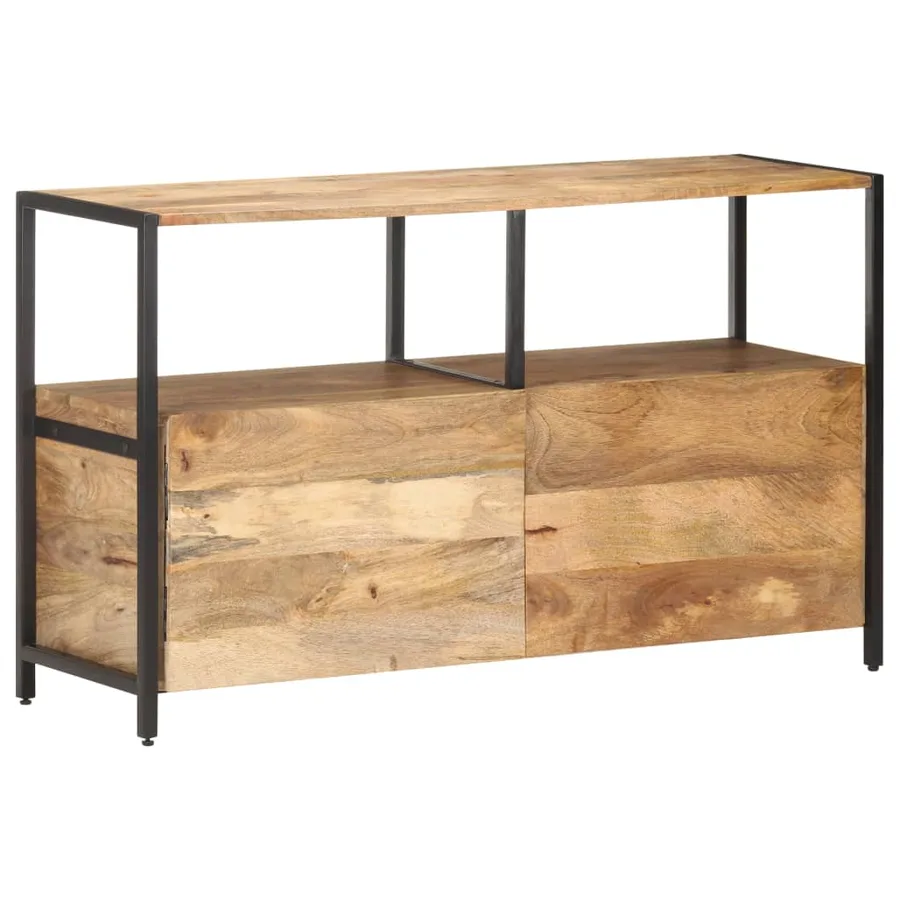 Buffet 110x35x65 cm Bois de manguier massif - 10