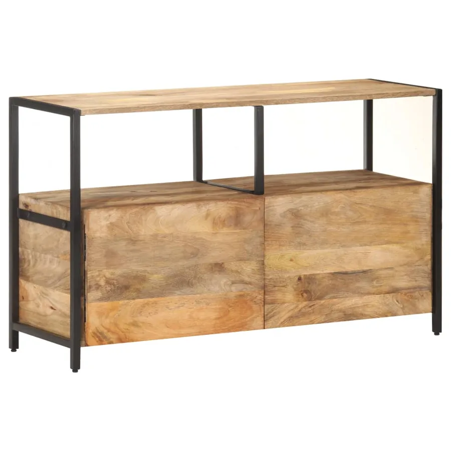 Buffet 110x35x65 cm Bois de manguier massif - 7