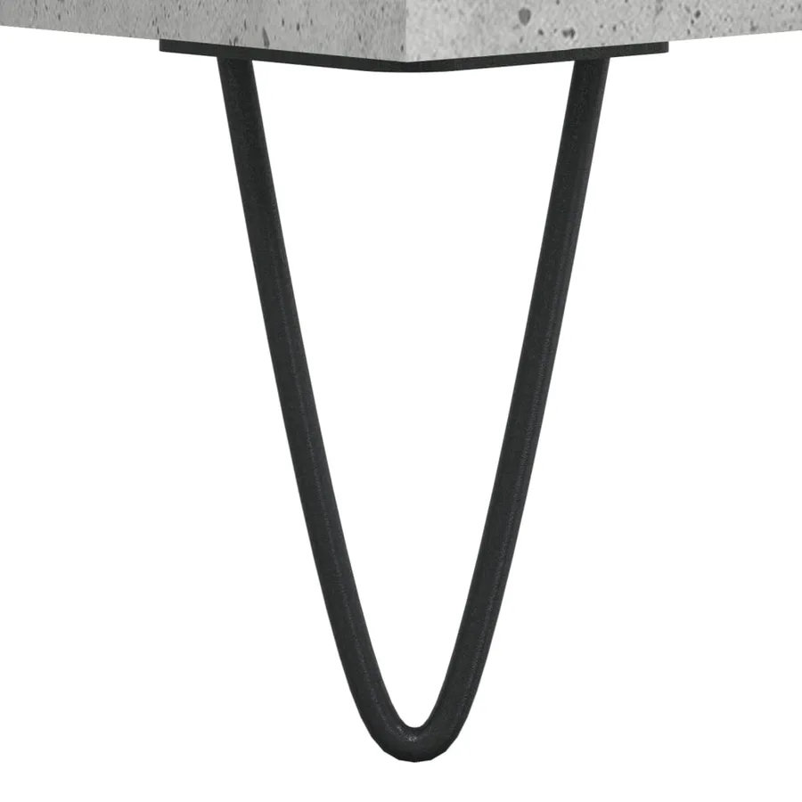 Buffet Gris béton 34,5x34x90 cm Bois d'ingénierie - 11