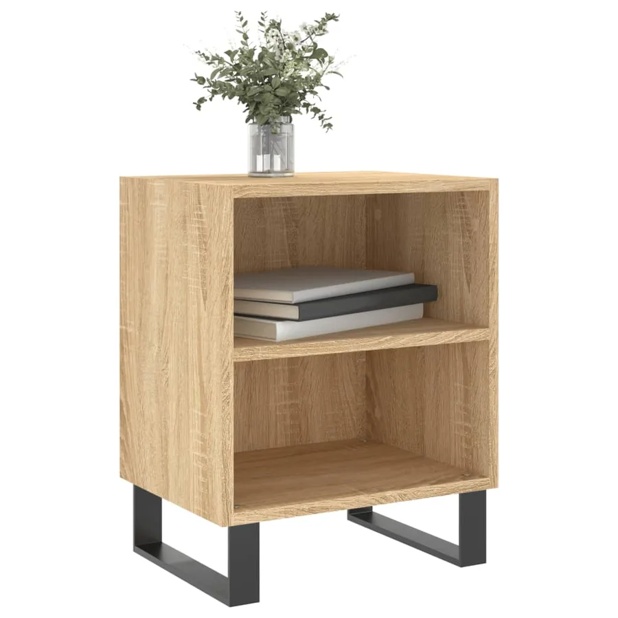 Tables de chevet 2pcs chêne sonoma 40x30x50cm bois d'ingénierie - 3
