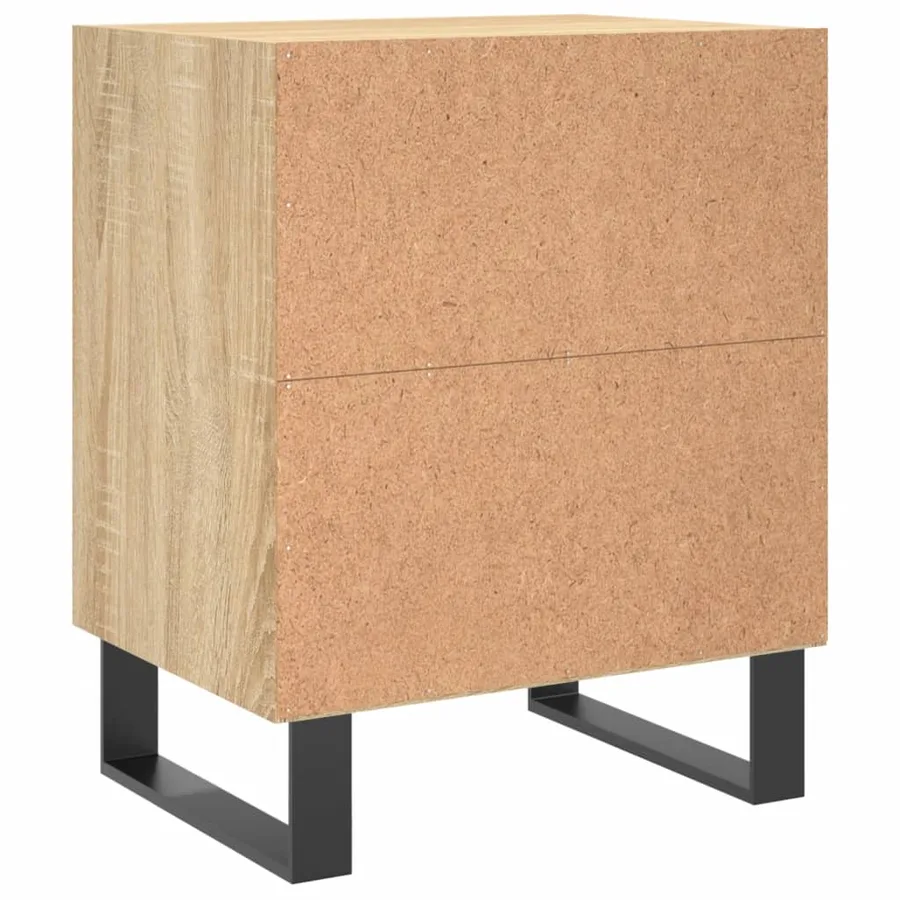 Tables de chevet 2pcs chêne sonoma 40x30x50cm bois d'ingénierie - 7