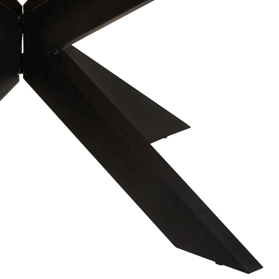 Table à manger ronde 175x75 cm Bois de récupération massif - 10