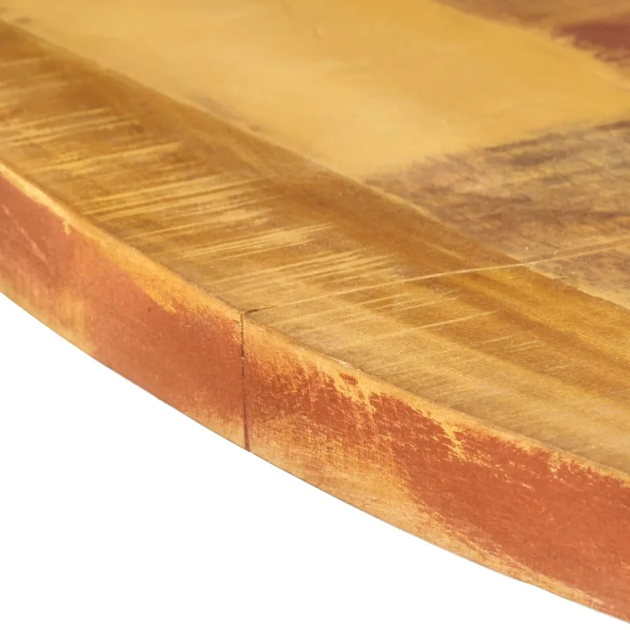 Table à manger ronde 175x75 cm Bois de récupération massif - 9