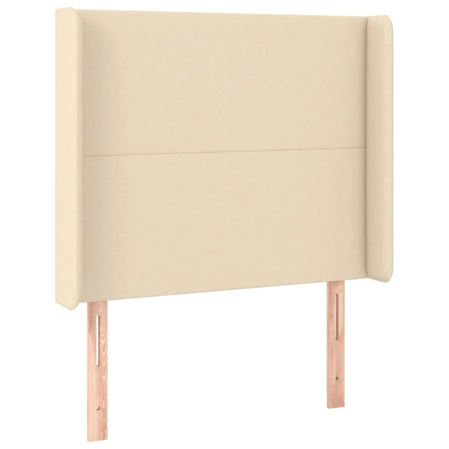Tête de lit à LED Crème 83x16x118/128 cm Tissu - 3