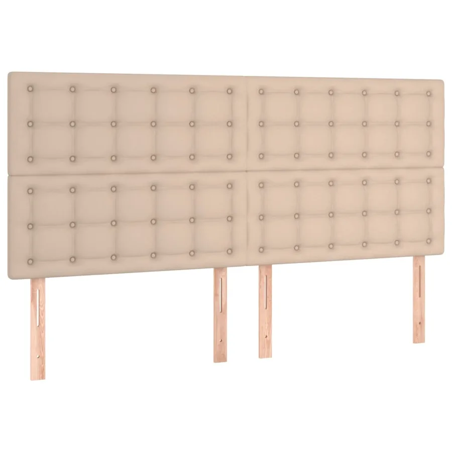 Tête de lit à LED Cappuccino 180x5x118/128 cm Similicuir - 4