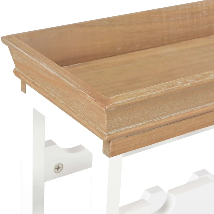 Armoire à vin Blanc 70 x 22,5 x 70,5 cm MDF - 5