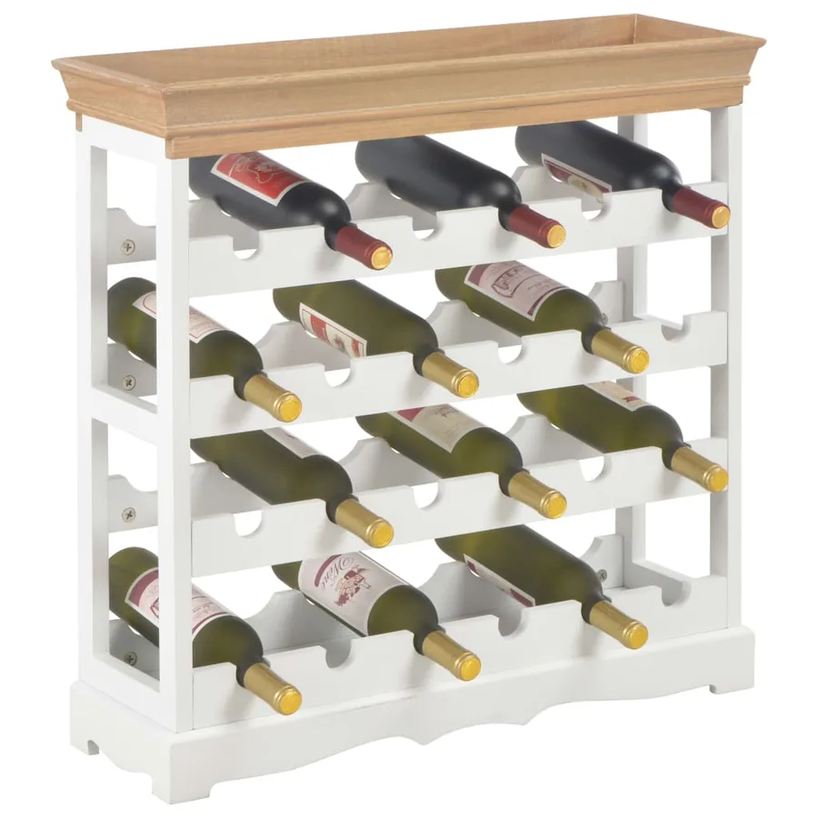 Armoire à vin Blanc 70 x 22,5 x 70,5 cm MDF - 7