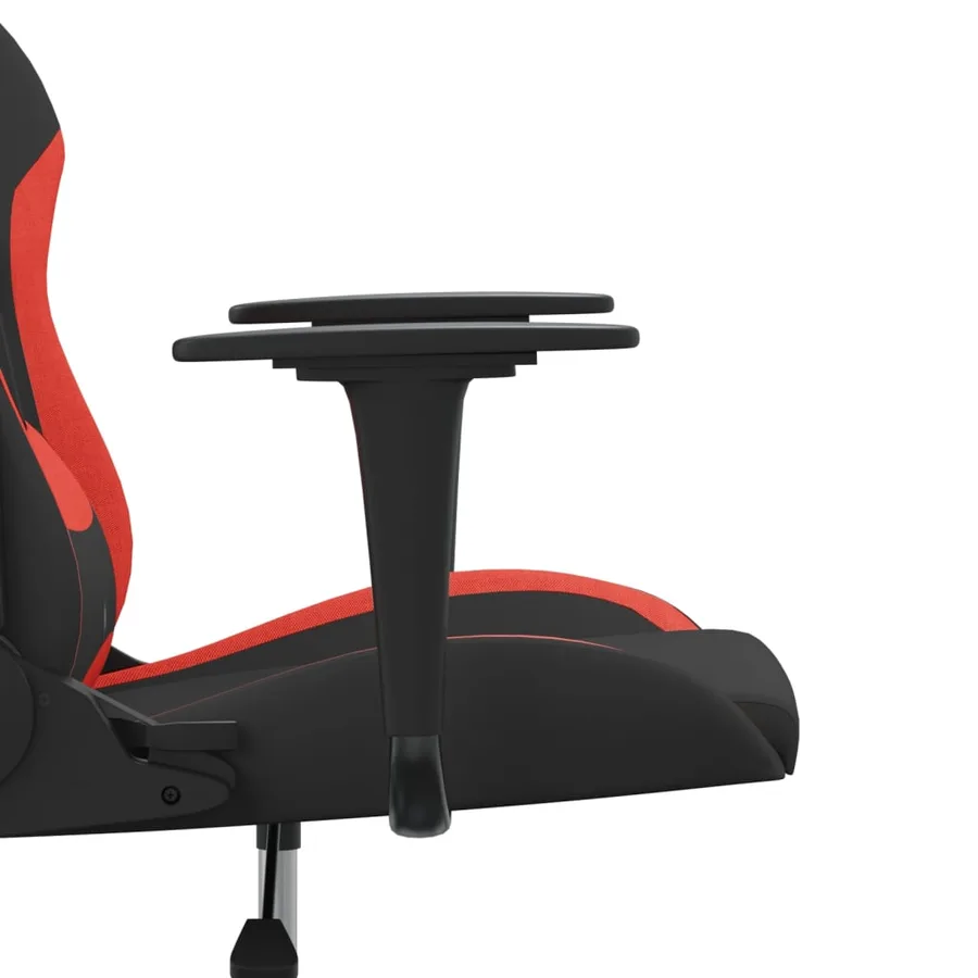 Chaise de jeu Noir et rouge Tissu - 10