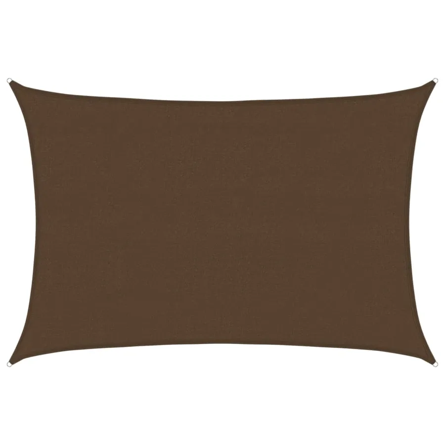 Voile d'ombrage 160 g/m² Marron 4x6 m PEHD - 2