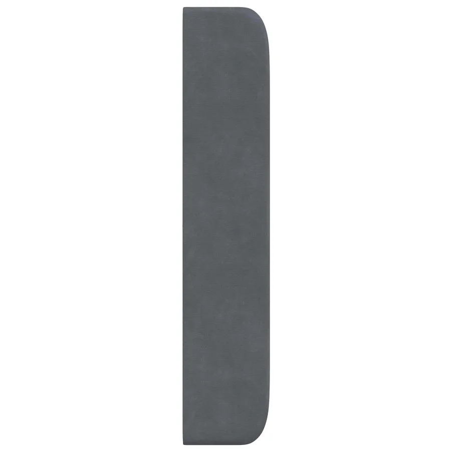 Oreille de tête de lit Gris 80 x 16 x 4 cm Velours - 7