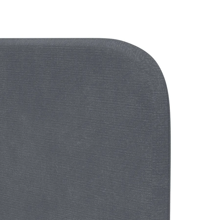 Oreille de tête de lit Gris 80 x 16 x 4 cm Velours - 9