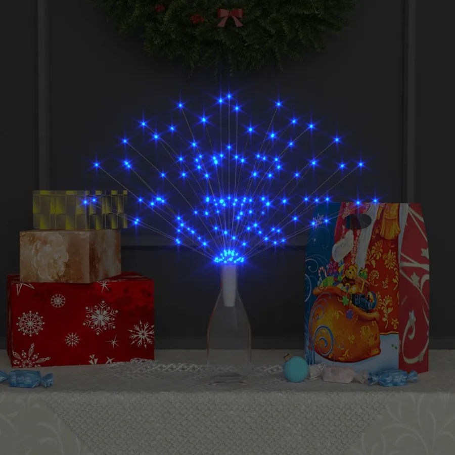 Feu d'artifice de Noël d'extérieur bleu clair 20 cm 140 LED - 5