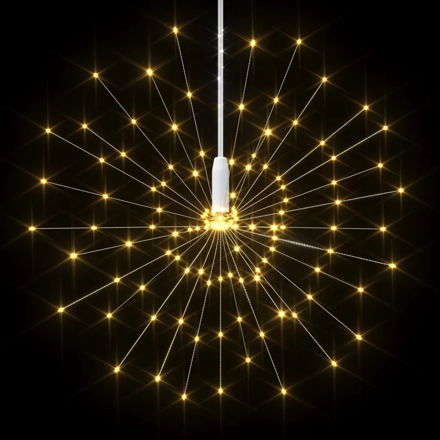 Feu d'artifice de Noël d'extérieur Blanc chaud 20 cm 140 LED - 4