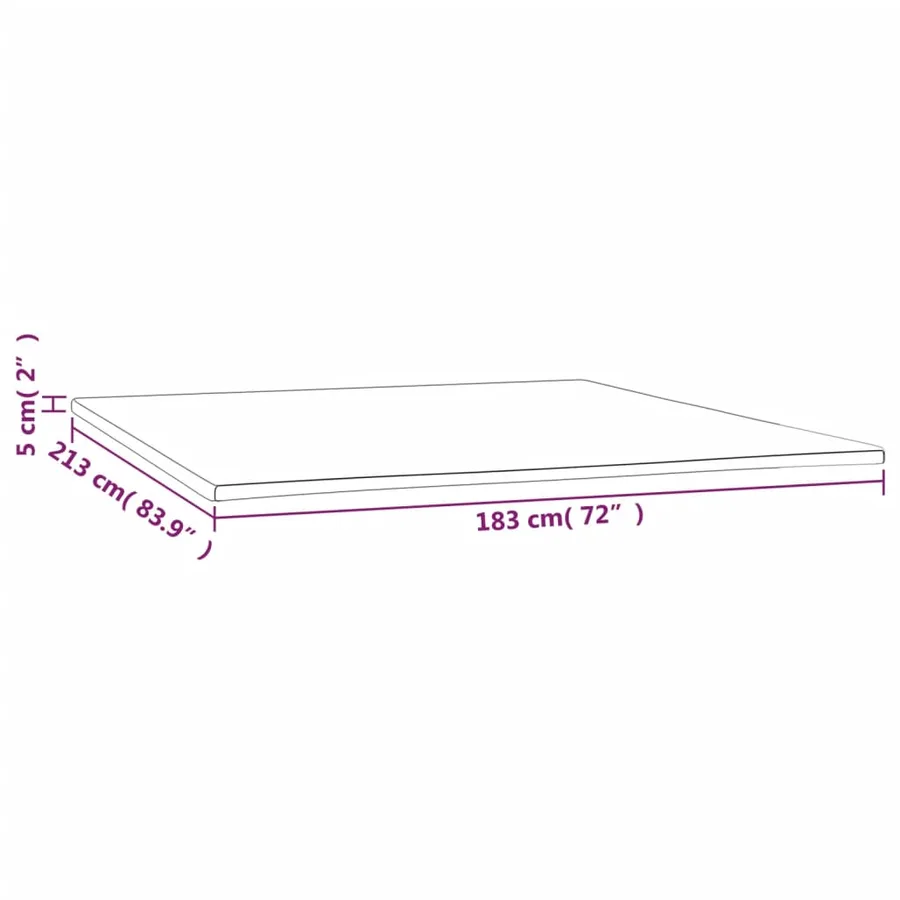 Sur-matelas 183x213x5 cm - 7
