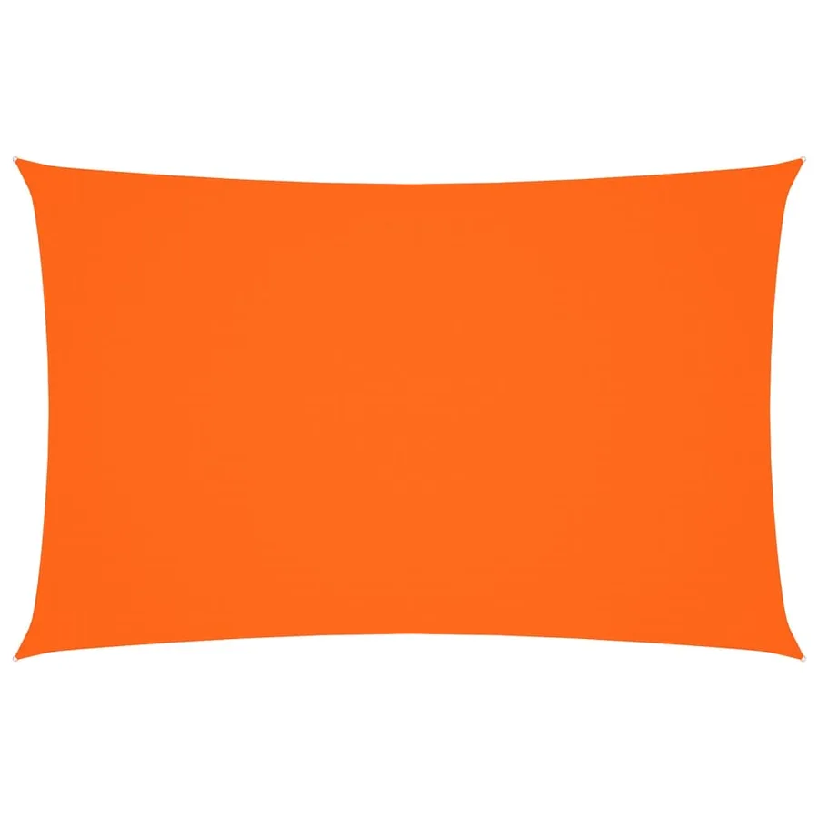 Voile de parasol tissu oxford rectangulaire 5x8 m orange - 2