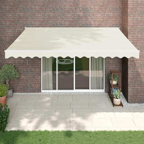 Auvent rétractable automatique crème 4,5x3 m