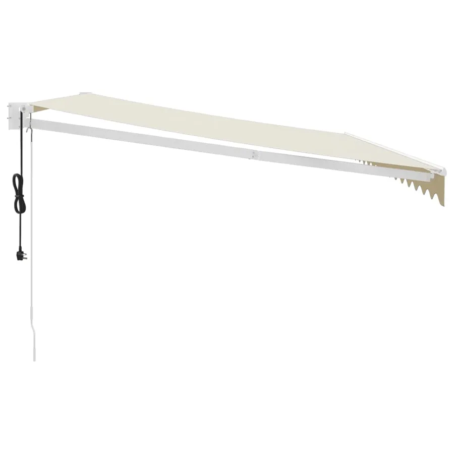 Auvent rétractable automatique crème 4,5x3 m - 7