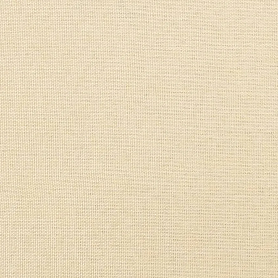 Chaise à bascule avec repose-pied Crème Tissu - 7