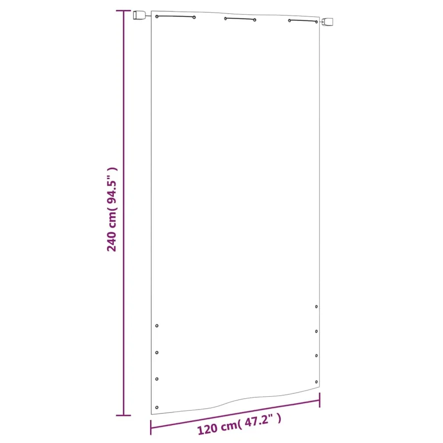 Écran de balcon Vert clair 120x240 cm Tissu Oxford - 6