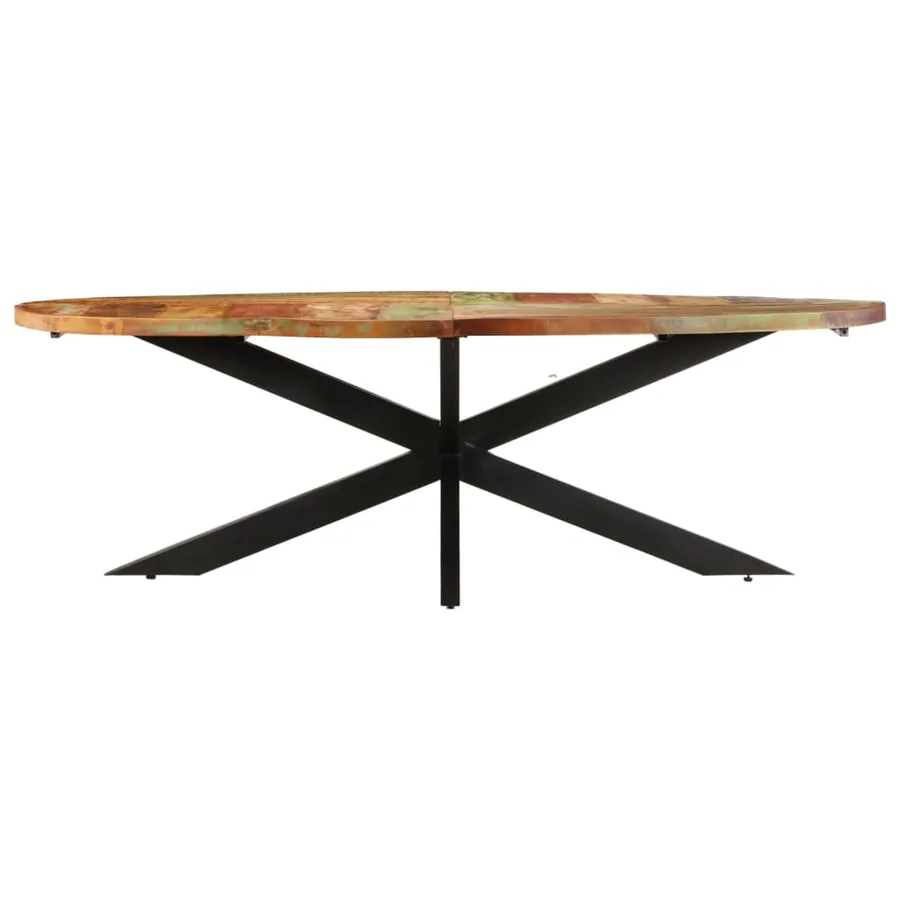 Table à dîner 240x100x75 cm Bois de récupération solide - 2