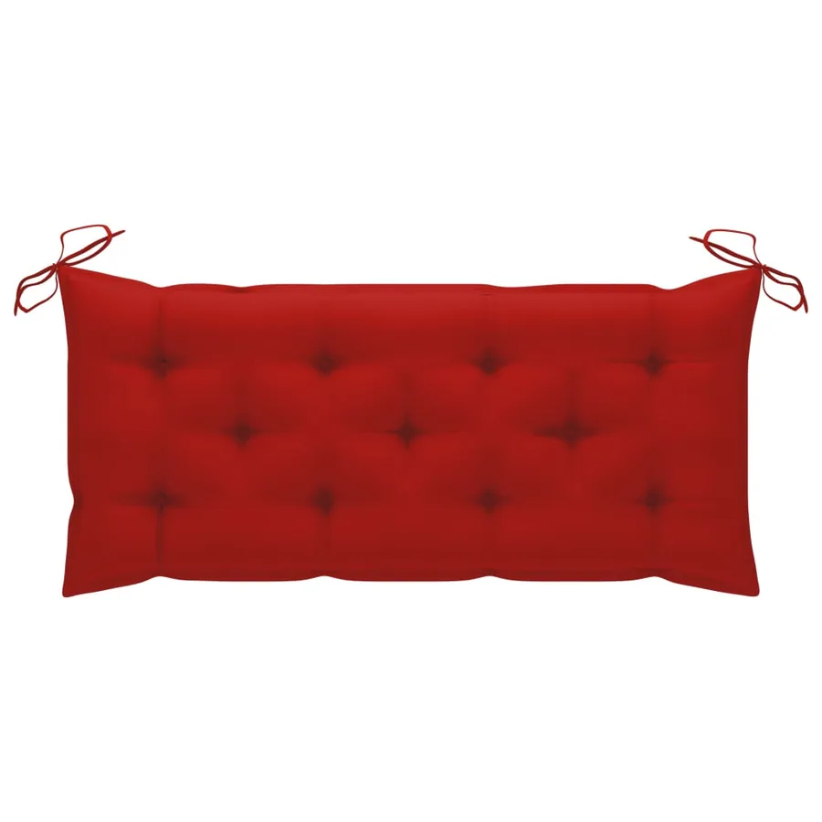 Banc de jardin avec coussin 120 cm Bambou - 8