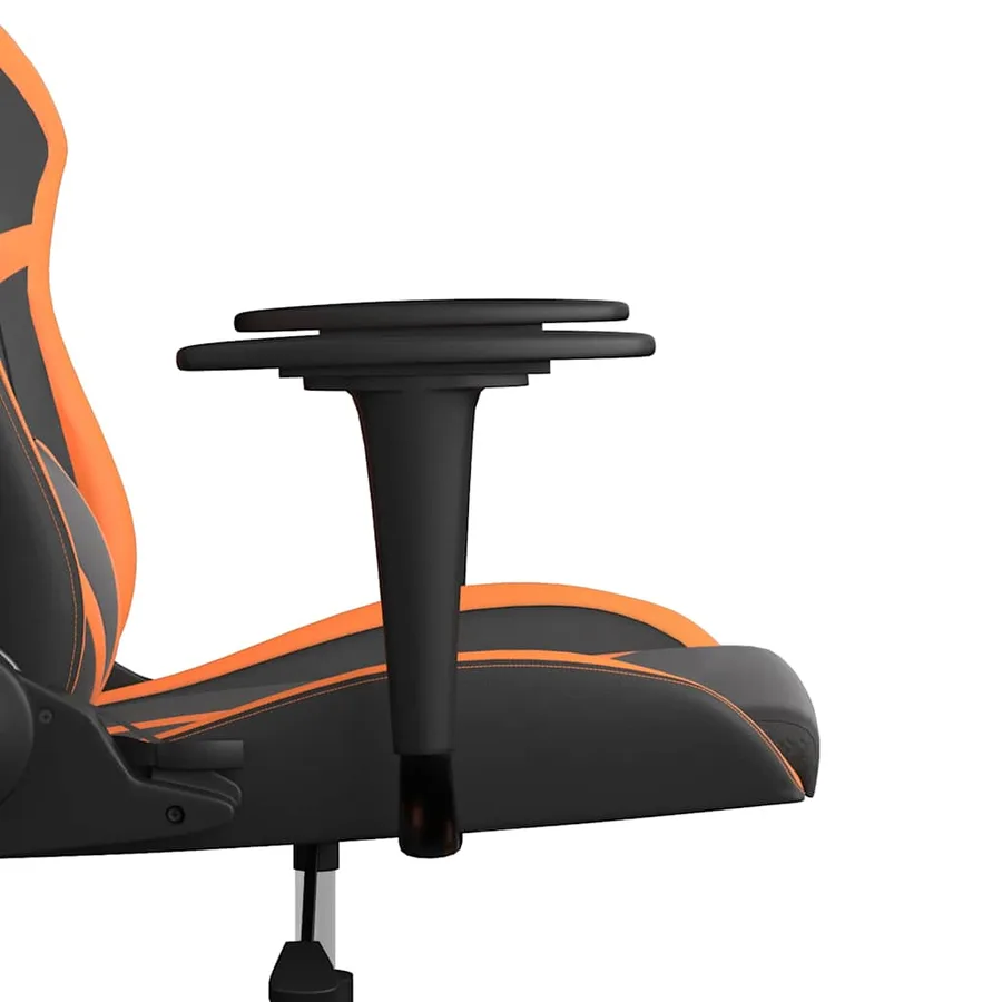 Chaise de jeu de massage Noir et orange Similicuir - 10