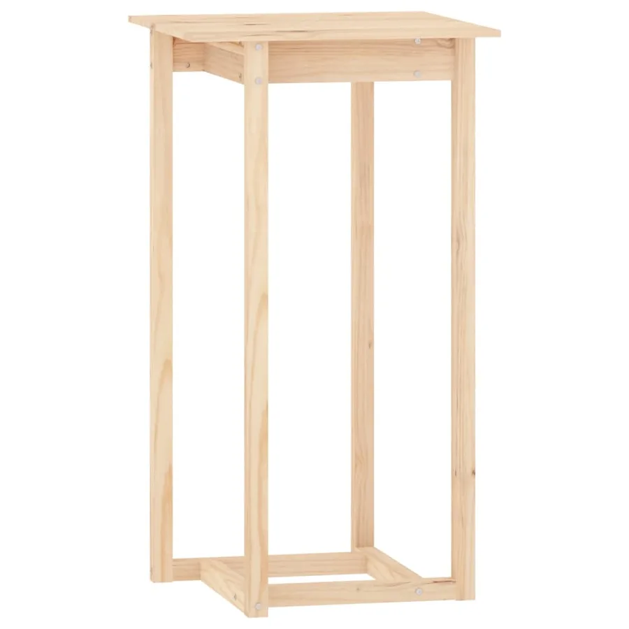 Ensemble de bar 3 pcs Bois de pin massif - 7
