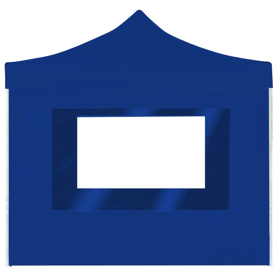 Tente de réception pliable avec parois Aluminium 2x2 m Bleu - 2