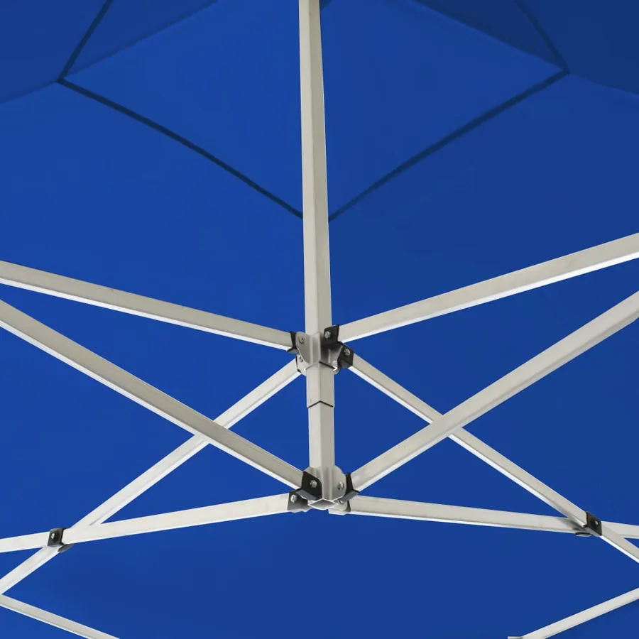Tente de réception pliable avec parois Aluminium 2x2 m Bleu - 7